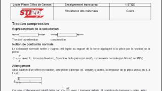 ET RDM 3 calcul allongement principe [upl. by Collier679]