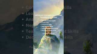 IMPORTANT BUSINESS SKILLS EVERY PROFESSIONAL NEEDS personalgrowth shorts lesson motivational [upl. by Ecerehs]