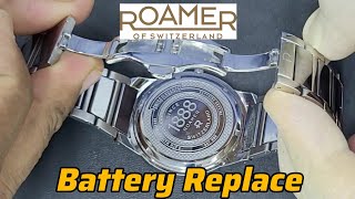 Replace The Battery of ROAMER SWISS ELEGANCE 507980 [upl. by Izzy]