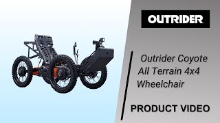 Outrider Coyote 4WD All Terrain 4x4 Wheelchair [upl. by Faustena]