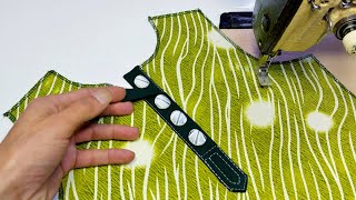 Way to Sewing Perfect Placket an easiest way  Placket Sewing Tutorial Best Sewing Tips And Tricks [upl. by Sethi]