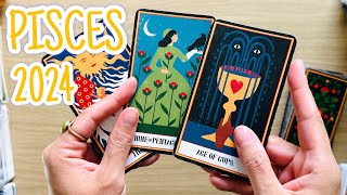 PISCES  quotYOUR 2024 NEW YEAR HERES WHAT TO EXPECTquot 2024 Tarot Reading [upl. by Giltzow]