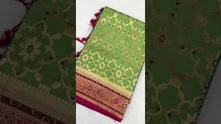 Silk saree onlineshayona ahmedabadBanarasi saree onlinewedding saree showroom in ahmedabad short [upl. by Esiahc352]