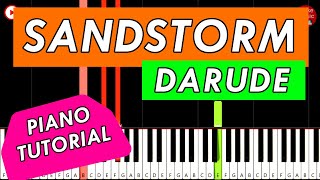 Darude  SANDSTORM 🎹 Piano Tutorial [upl. by Snyder376]