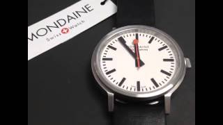 Mondaine stop2go  preview at BaselWorld 2013 [upl. by Neerihs]