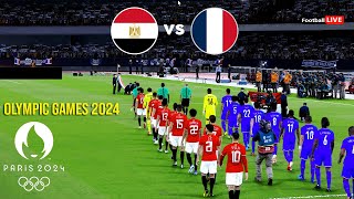 EGYPT vs FRANCE  Olympic Games PARIS 2024  مصر ضد فرنسا  Full Match  Realistic PES Gameplay [upl. by Nellie856]