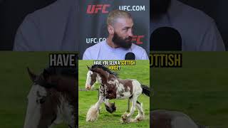 UFC fighter Paul Craig recites a Scottish poem for Nina Drama LOL  UFC 309 shorts mma ufc [upl. by Gilleod968]