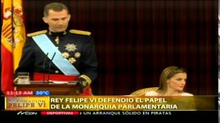 Rey Felipe defendió el papel de la monarquía parlamentaria [upl. by Wons]