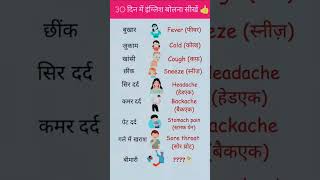 Spoken daily hindi to english trending video shorts education edit reels [upl. by Anilehs543]