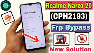 Realme Narzo 20 RMX2193 FRP Bypass  New Solution  All Realme Narzo 102020A3030A FRP Bypass [upl. by Eads13]