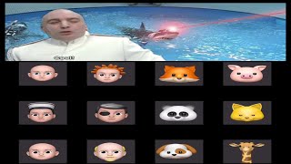 Dr Evil “Sharks With Laser Beams” Scene Reenactment Animoji Karaoke [upl. by Olivero370]