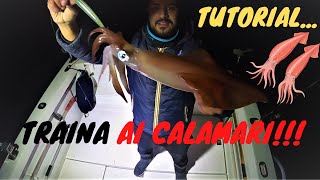 TUTORIAL TRAINA AI CALAMARI  COME PESCARE I CALAMARI DALLA BARCA  EGING DALLA BARCA  GIANT SQUID [upl. by Phila]