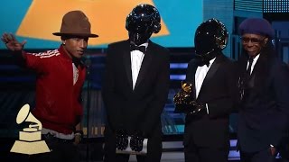 Daft Punk Win Best Pop Duo Group Performance for Get Lucky  GRAMMYs [upl. by Orbadiah495]