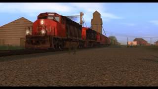 Trainz A New Era RRMods CN SD402W Runby [upl. by Llyrrad102]