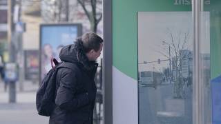 Augmented reality solution to promote Telias Inspira TV channel  JCDecaux Estonia [upl. by Furnary]