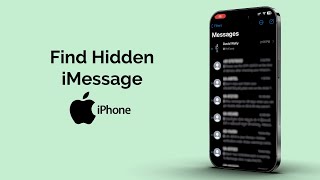 How to Find Hidden Messages on iPhone iMessage [upl. by Nowujalo]