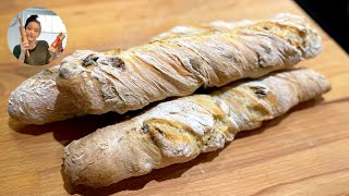 Knuspriges Baguette Rezept  Baguettes selber backen [upl. by Udela]