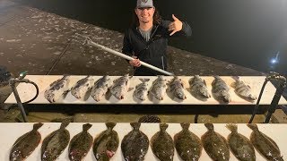 FLOUNDER GIGGING in TEXAS catch clean cook [upl. by Nelo48]