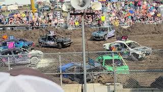 Steele County Fair Megastock Midsize Heat 1 Demo Derby Owatonna MN Aug 18th 2024 [upl. by Dougherty]