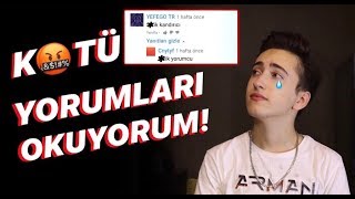 KÖTÜ YORUMLARI OKUYORUM Takipçilerimi nasıl kandırdım [upl. by Jaal]