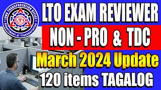 LTO EXAM REVIEWER 2024 TAGALOG VERSION FOR NON PROFESSIONAL DRIVERS LICENSE ltoexamreviewer [upl. by Tenay]