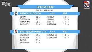 Brighton College 1st XI v Hurstpierpoint College 1st XI [upl. by Cherish]