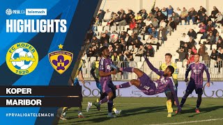 Koper 11 Maribor  17 krog 202425 PrvaLigaTelemach [upl. by Rochette]