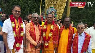 Maha Kumbabishegam of Batu Caves Sri Maha Durgai Amman temple thousands of devotees thronged [upl. by Leyes]