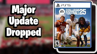 EA Dropped Last MAJOR Ratings Update in College Football 25 [upl. by Notffilc]