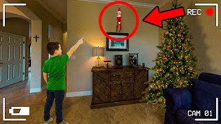 Kid Catches Elf On The Shelf FLYING In His Living Room [upl. by Bradman]