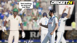 FRUSTRATED 🥴 Proteas  Ashwin vs Tailenders  Cricket 24 [upl. by Jala]