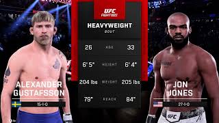 Alexander Gustafsson VS Jon Jones  UFC 5  Full Fight [upl. by Raddi]