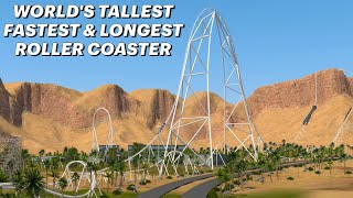 Worlds Tallest Fastest amp Longest Roller Coaster  Falcons Flight Official Animation [upl. by Ame]