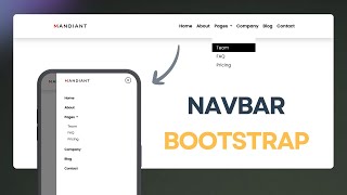 Navbar Using Bootstrap  Bootstrap 5 Responsive Navbar  Bootstrap 5 Navbar [upl. by Beltran261]