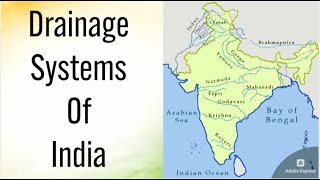 Drainage Systems Of India [upl. by Peppy]