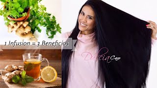 Infusion Para Cabello Abundante amp Mi Té DETOX 100 Natural [upl. by Noleta980]