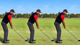 TIGER WOODS GOLF SWING  SLOW MOTION [upl. by Gerrald]