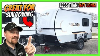 EASY Towing Under 16ft SUV Towable RV 2023 Rockwood Geo Pro 15TB Travel Trailer [upl. by Ykcor]