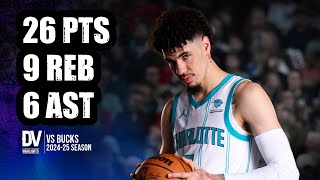 LaMelo Ball vs Bucks 26 pts 9 reb 6 ast  Nov 16 2024  Regular Season [upl. by Ahsenak]