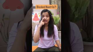 Quick Trick to open Blocked Nostrils Padadhirasana for blocked nose yoga shortsfeed viralreel [upl. by Stoat]