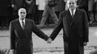 Les grandes dates de la réconciliation francoallemande 4  Mitterrand et Kohl à Verdun [upl. by Curcio650]