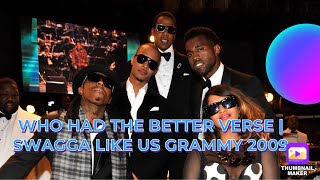 TI SWAGGA LIKE US GRAMMY PERFORMANCE 2009 FT KANYE WEST JAYZ amp Lil WAYNE REACTION [upl. by Ecirbaf126]