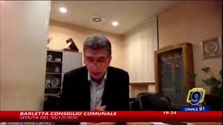 Barletta  Seduta di Consiglio Comunale del 30122020 [upl. by Yeniar]