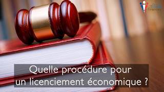 Procédure de licenciement économique  conditions reclassement et indemnités [upl. by Assillem]