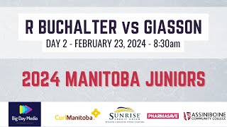 R BUCHALTER vs GIASSON  2024 Junior Championships Day 2 [upl. by Rick]