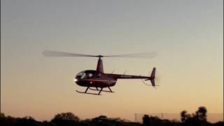 4K Two R44 Helicopters Start Up Take Off Land amp Shutdown [upl. by Ahtram]