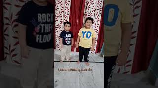 Commanding words  kids vocabulary  class room commands  request  Hyderabadi kids [upl. by Sualkin]