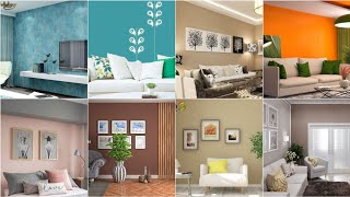 Modern living room color combinations 2024 home interior wall painting colours ideas [upl. by Mclyman]