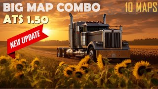 ATS Big Map Combo for 150 update 10 maps fixes connections in 2 minutes [upl. by Grand]