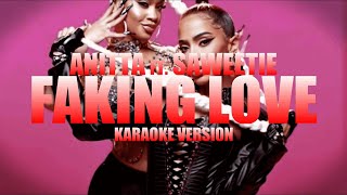 Faking Love  Anitta ft Saweetie Instrumental Karaoke KARAOKampJ [upl. by Namsaj898]